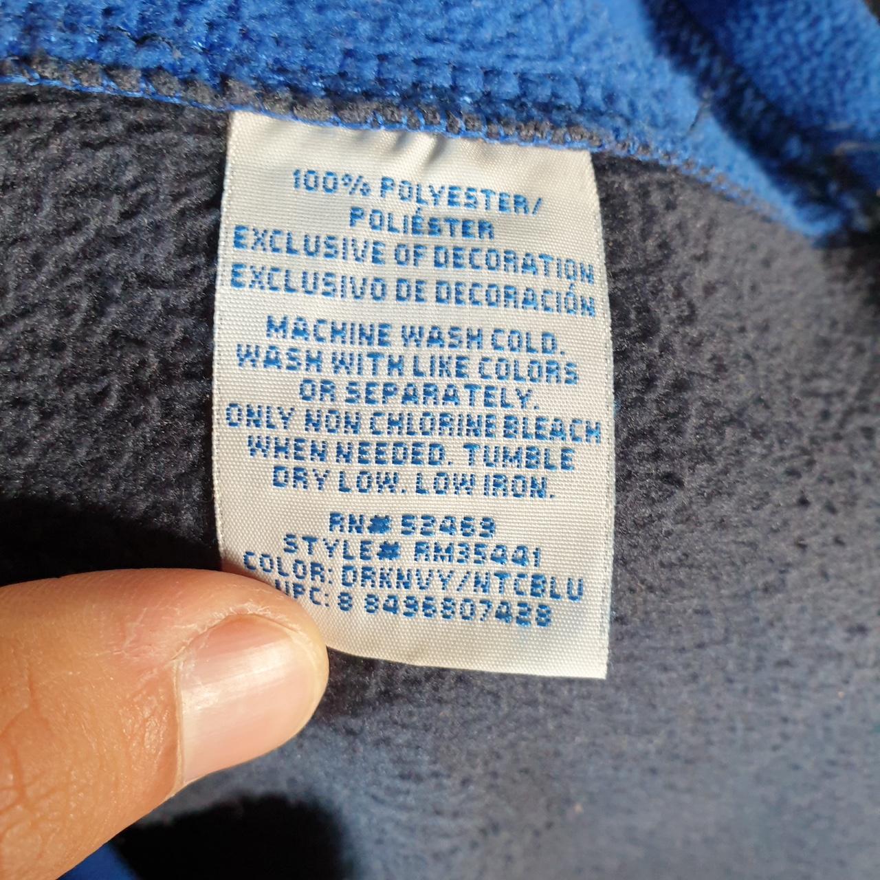 Vintage Starter Fleece Sweatshirt Jacket Mens Medium Navy Blue 1/4 Zip Embroidered Logo