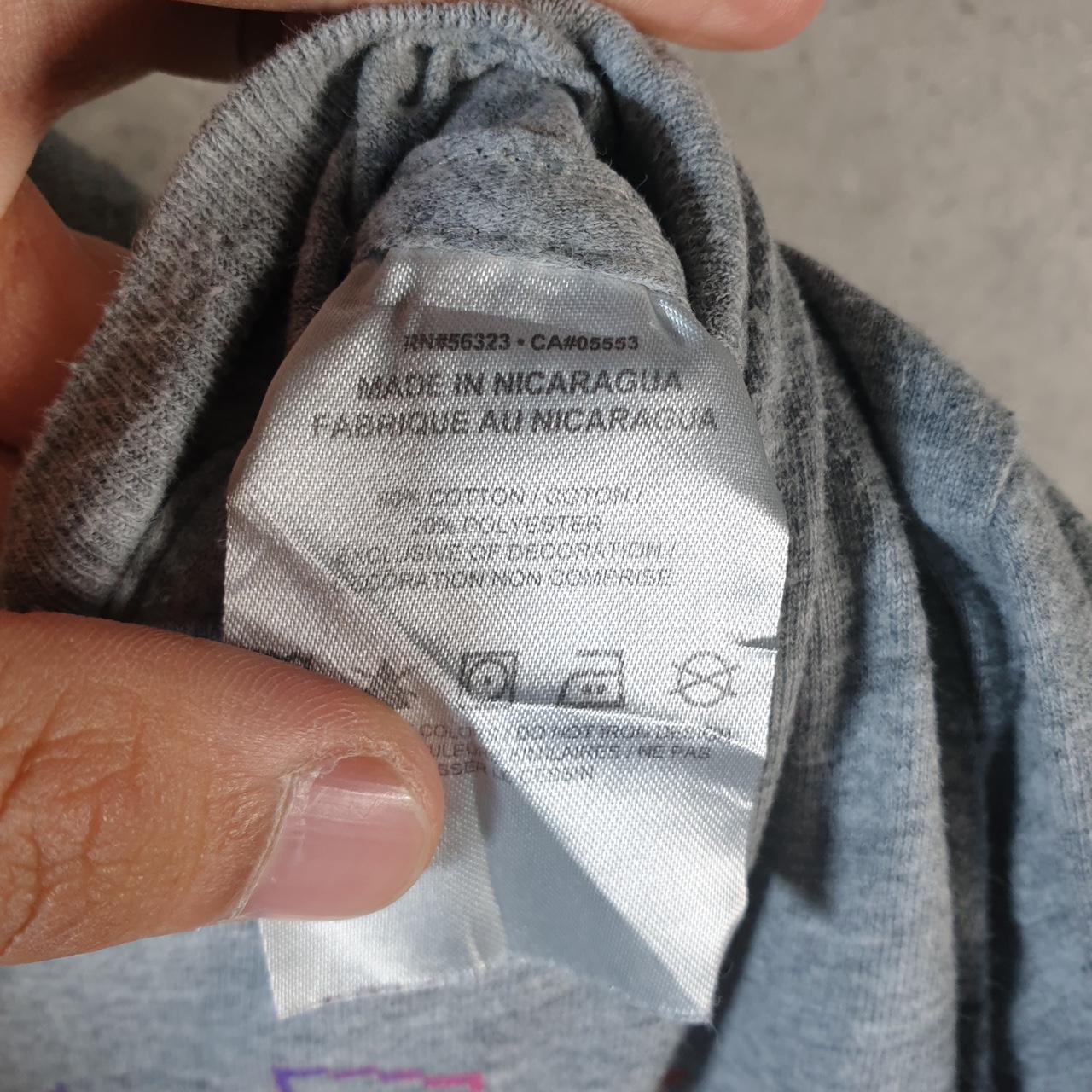 Vintage Nike Spellout T Shirt Womens XL Grey Logo Swoosh Athletic