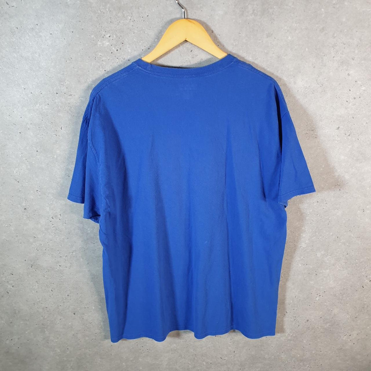 Vintage Champion Texas Uni Javelins Spellout T Shirt Men’s XL Blue USA Athletic