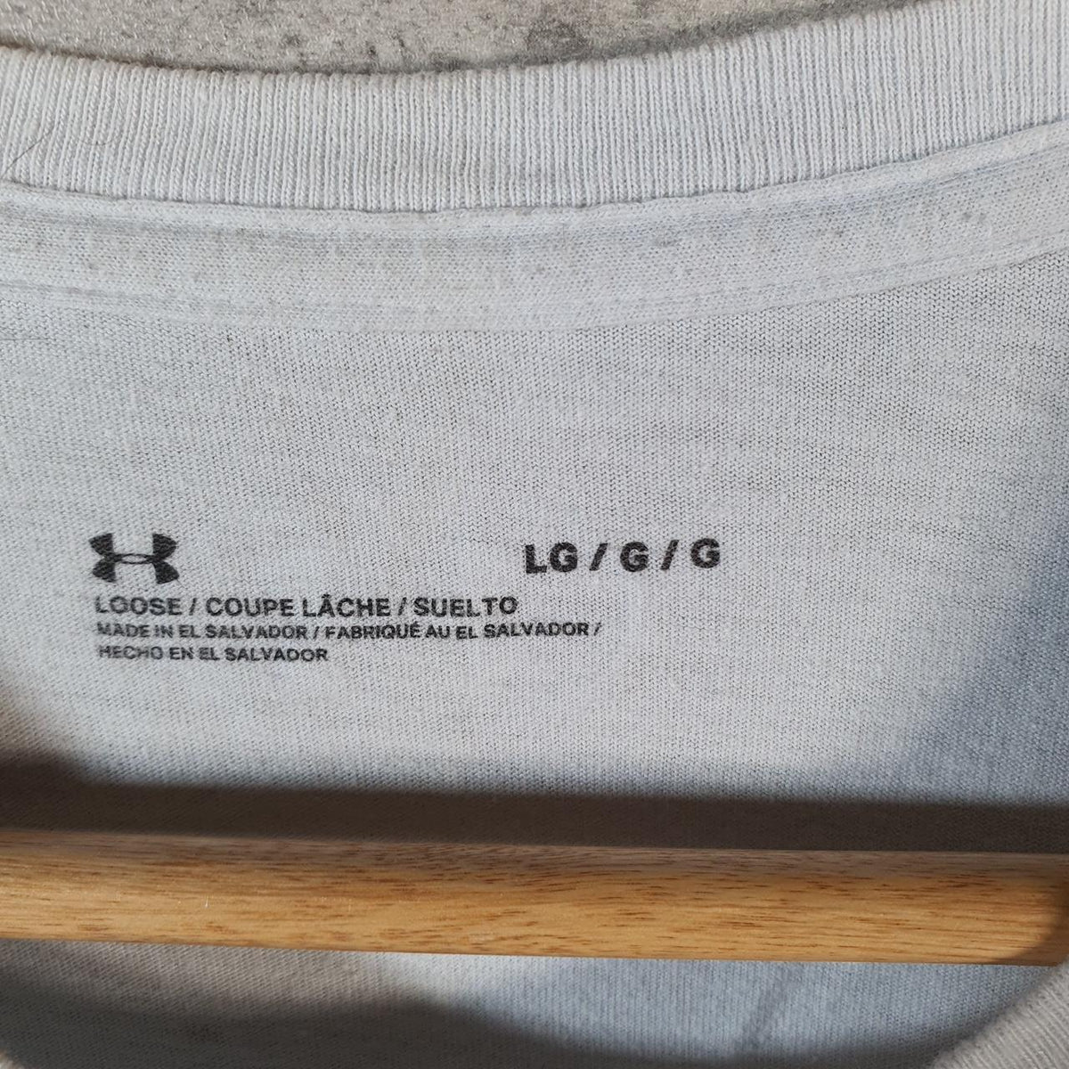 Vintage Under Armour Spellout T Shirt Shirt Men’s Large Grey Loose Sports Athletic