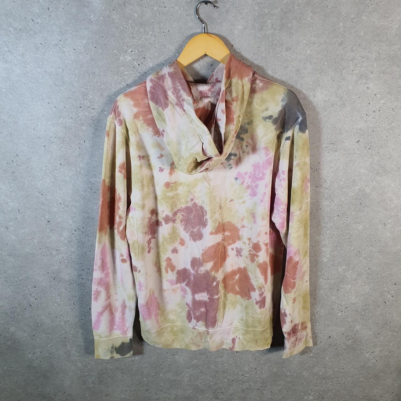 Vintage Nike Club Spellout Hoodie Men’s Small Tie Dye Swoosh Y2K Pullover