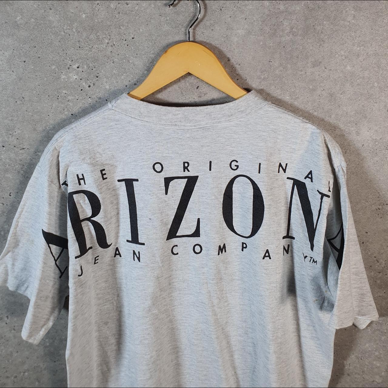 Vintage Original Arizona Jean Company 90s USA Single Stitch T Shirt Men’s Large Grey