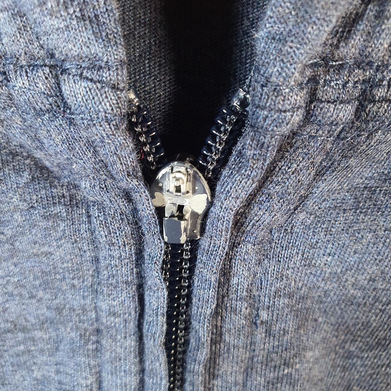 Vintage Gap Hoodie Womens Large Navy Blue Y2K Full Zip Logo