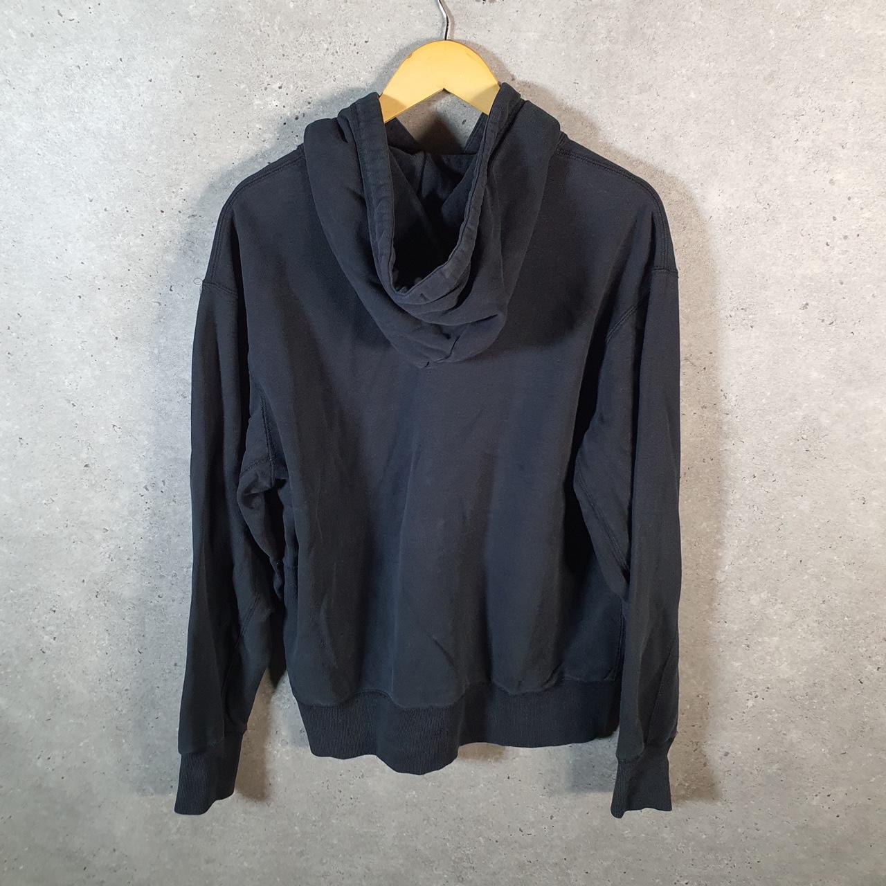 Vintage Nike Club Embroidered Hoodie Men’s Medium Black Swoosh Y2K Pullover