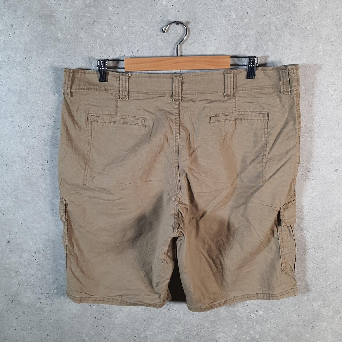 Vintage Wrangler Chino Shorts Jorts Cargo Men’s W40 Brown Baggy Cotton A4241