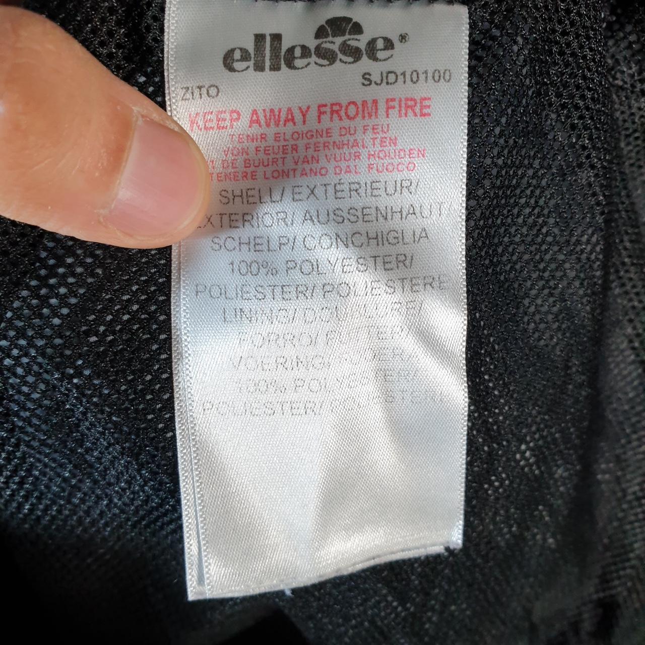 Vintage Ellesse Windbreaker Track Jacket Mens Large Grey Camouflage Full Zip