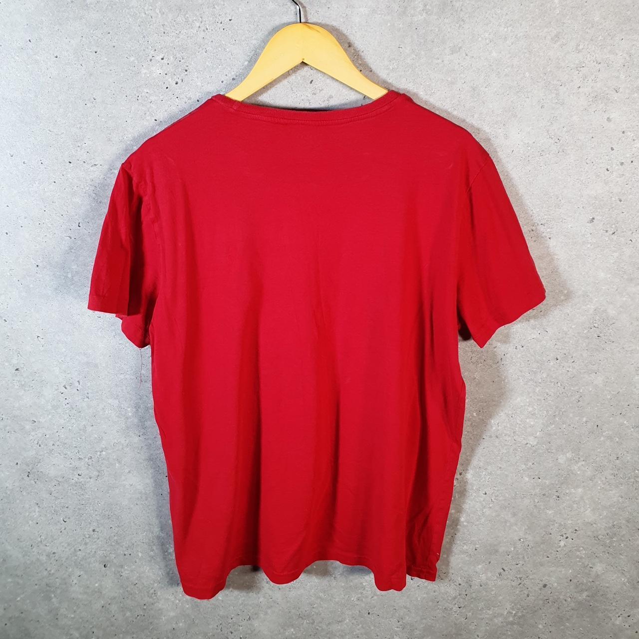 Vintage Ralph Lauren Polo T Shirt Men’s Large Red Embroidered Pony Classic Fit C9094