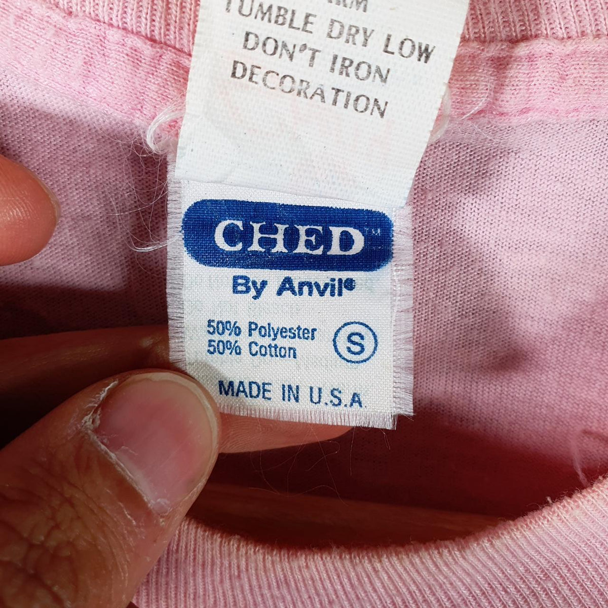 Vintage Ched Anvil Great America 90s USA Single Stitch T Shirt Men’s Small Pink