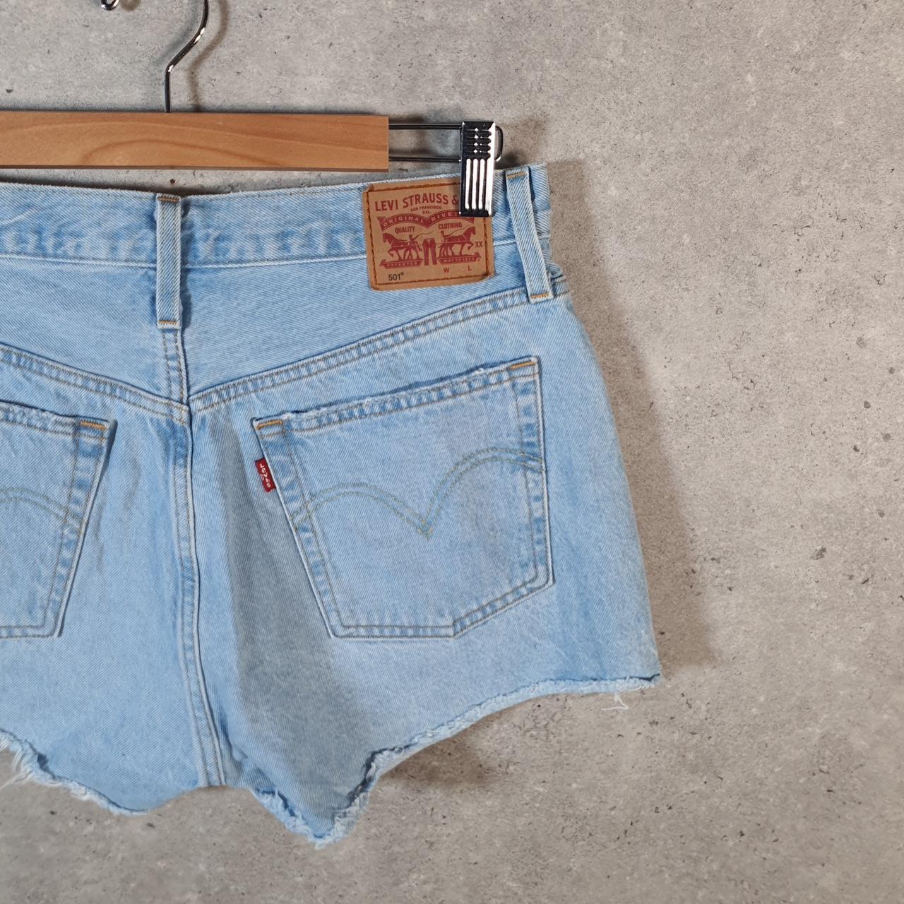 Vintage Levi’s 501 Baggy Shorts Jorts Cargo Womens W30 Blue Relaxed Denim