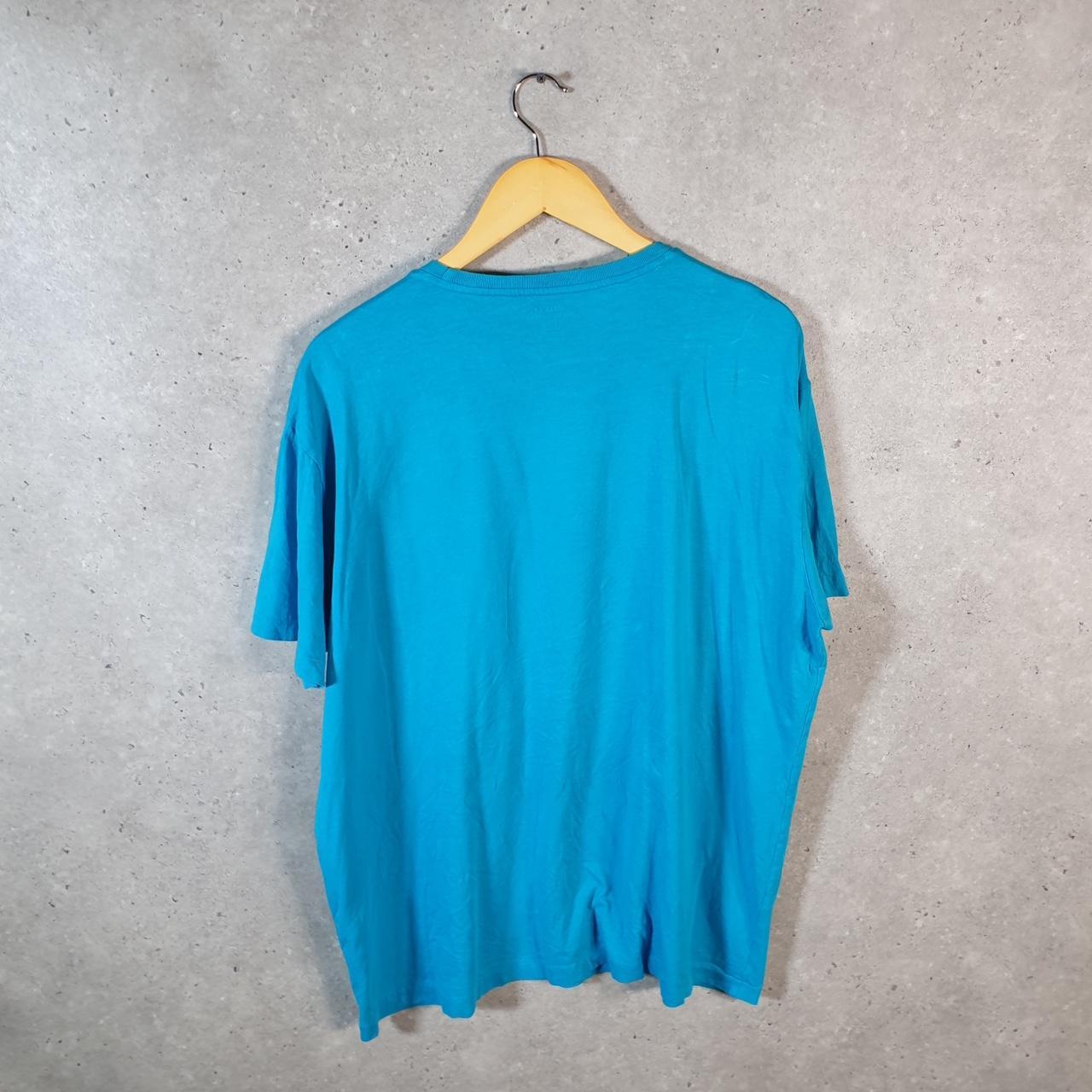 Vintage Ralph Lauren Polo T Shirt Men’s Large Blue Embroidered Pony Classic Fit C9159