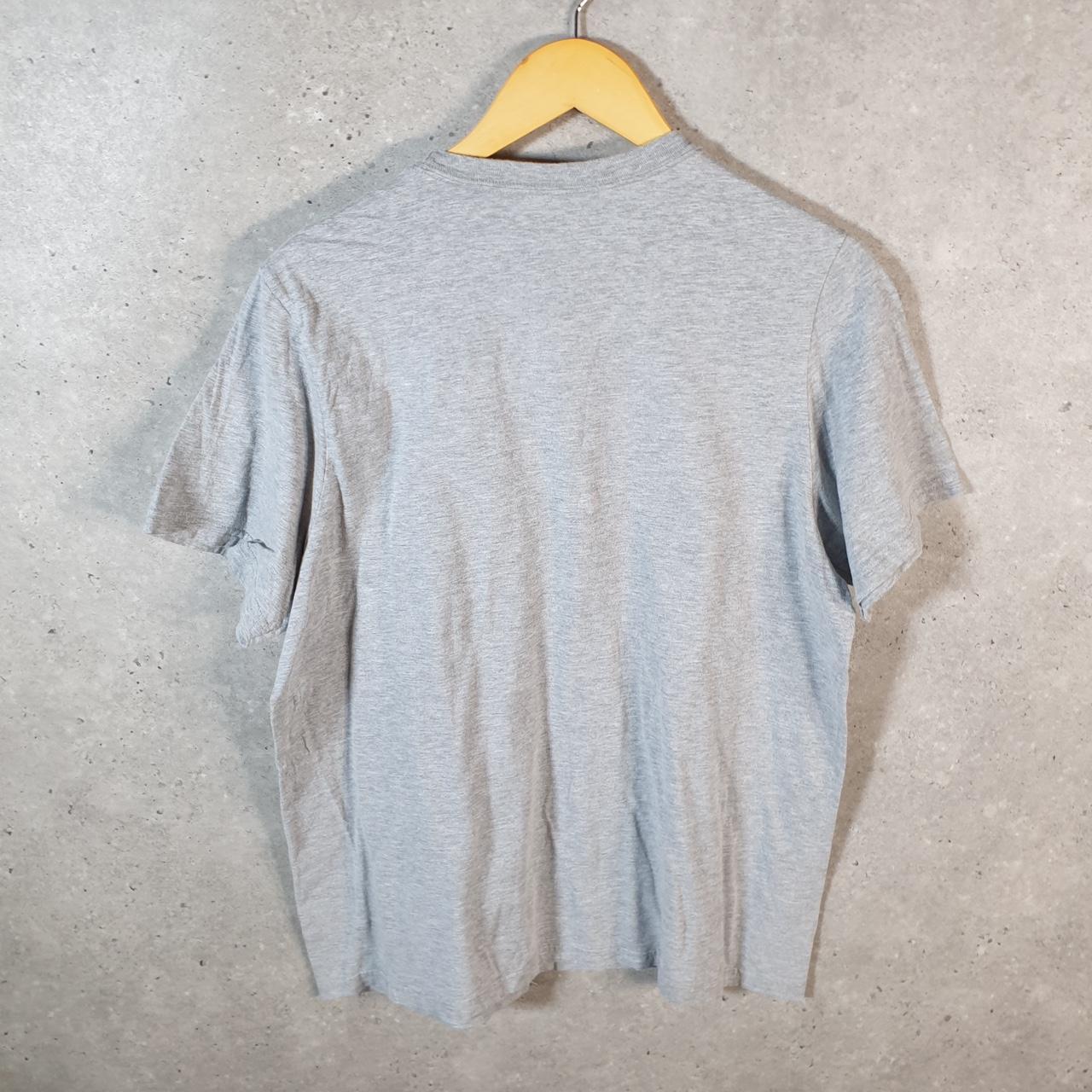 Vintage Adidas Amplifier T Shirt Men’s Large Grey Three Stripes Logo Athletic