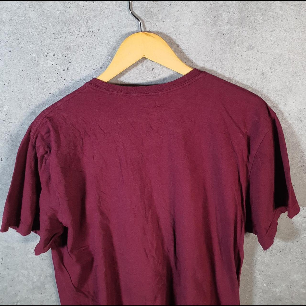 Vintage Ralph Lauren Polo T Shirt Men’s Large Burgundy Embroidered Pony Classic Fit C9142