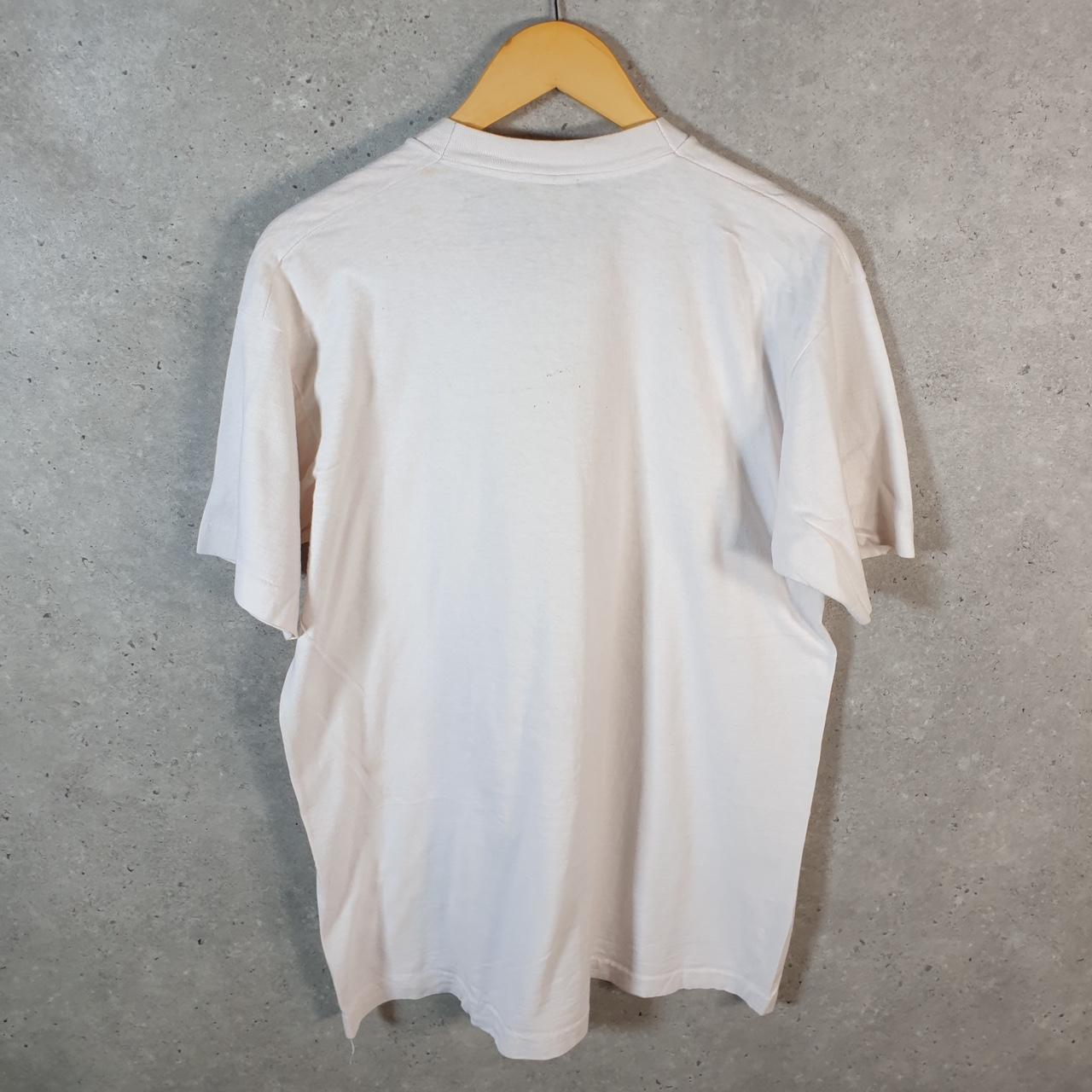 Vintage Fruit Of The Loom 1988 Bush Quayle California Gold Rush USA Single Stitch T Shirt Men’s Large White