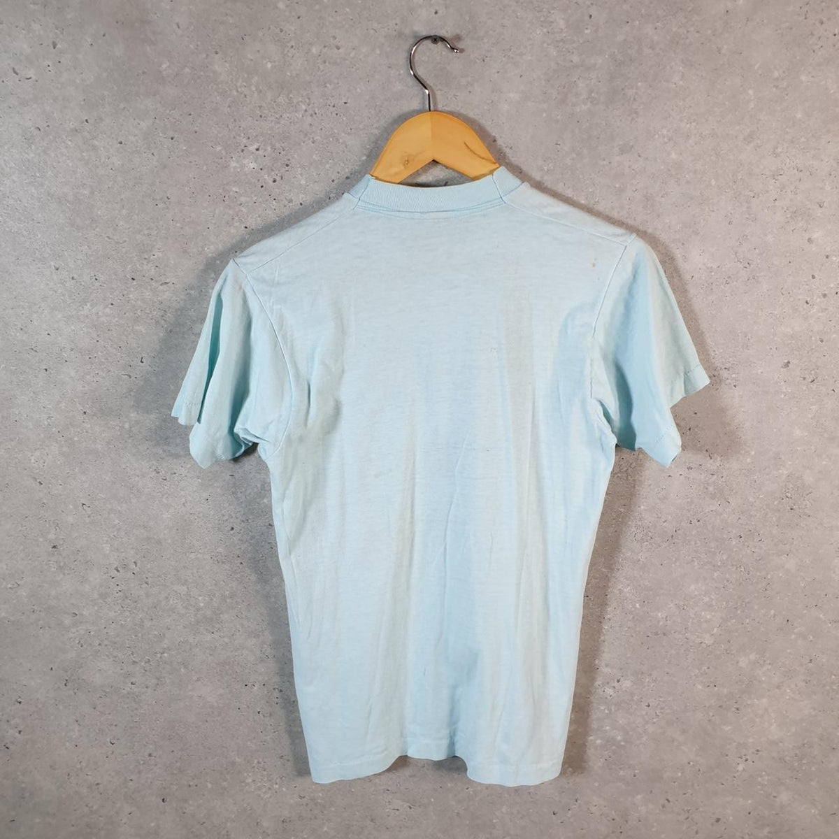 Vintage Trussville Maple leaf 1983 USA Single Stitch T Shirt Men’s Small Blue C8370