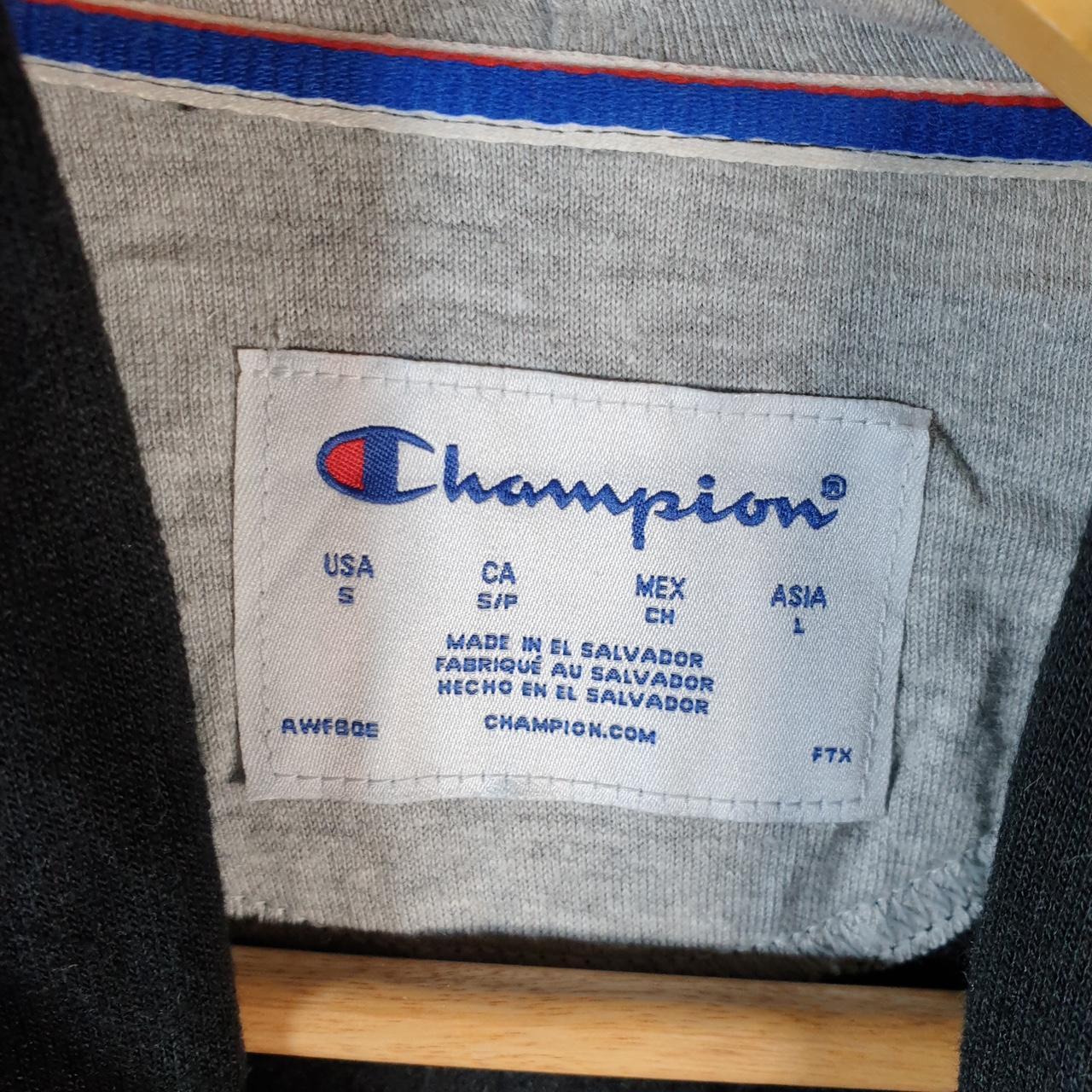 Vintage Champion Hoodie Men’s Small Black Brand New Pullover