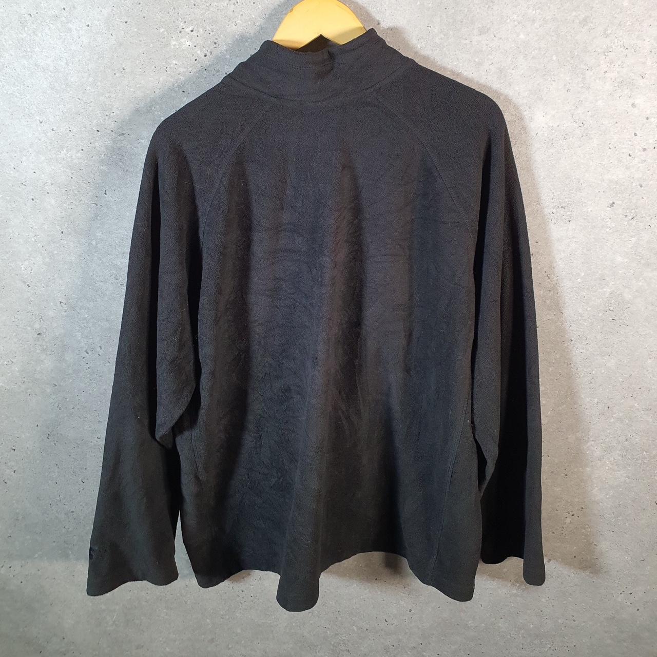 Vintage Starter 1/4 Zip Fleece Sweatshirt Mens XL Black Logo Winter