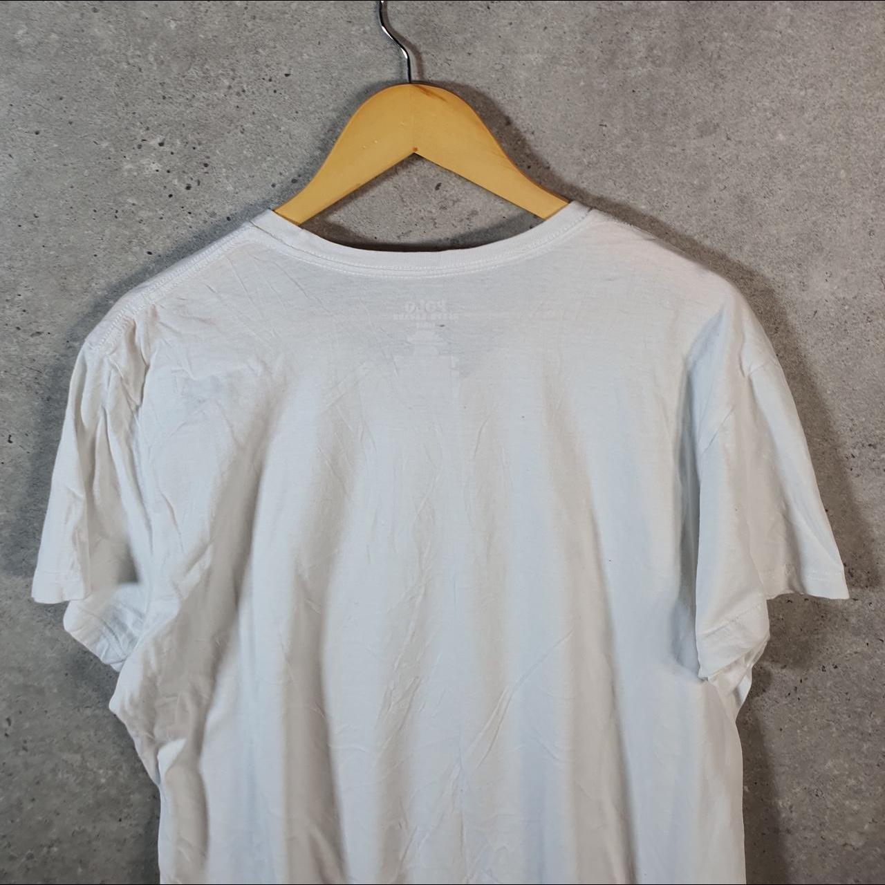 Vintage Ralph Lauren Polo T Shirt Men’s Large White Embroidered Pony Classic Fit C9101