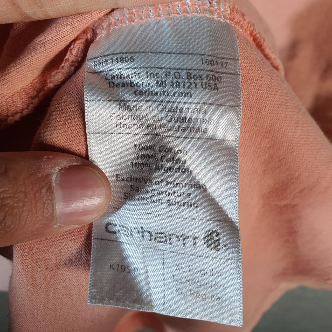 Vintage Carhartt Pocket T Shirt Men’s XL Pink Workwear Chore Utility Original Fit