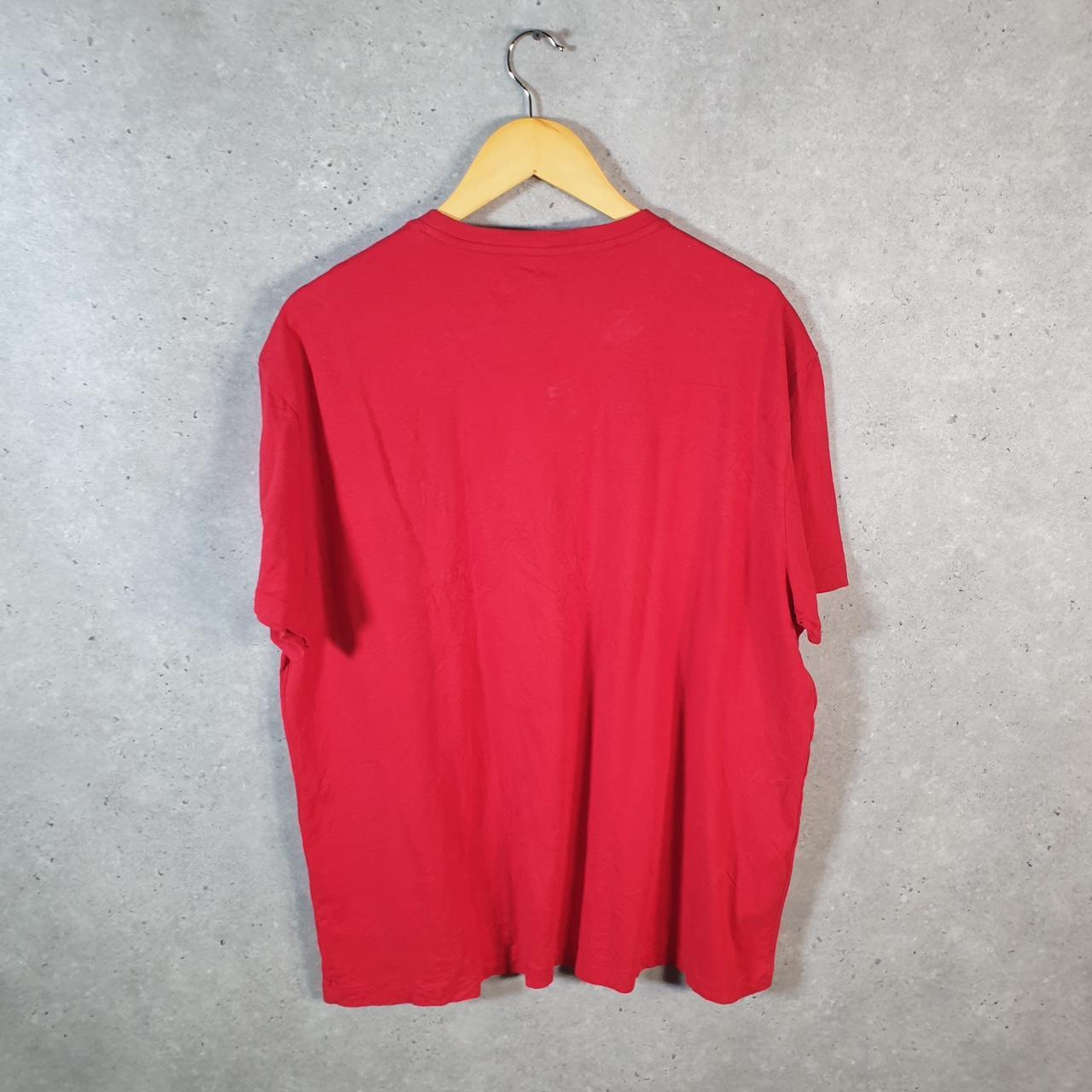 Vintage Ralph Lauren Polo T Shirt Men’s Large Red Embroidered Pony Classic Fit C9035