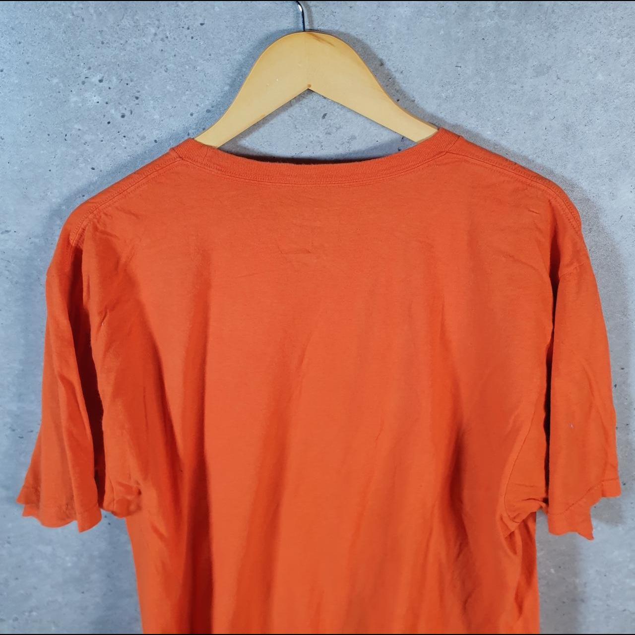 Vintage Adidas Go Tee T Shirt Shirt Men’s XL Orange Three Stripes Logo Athletic C9705