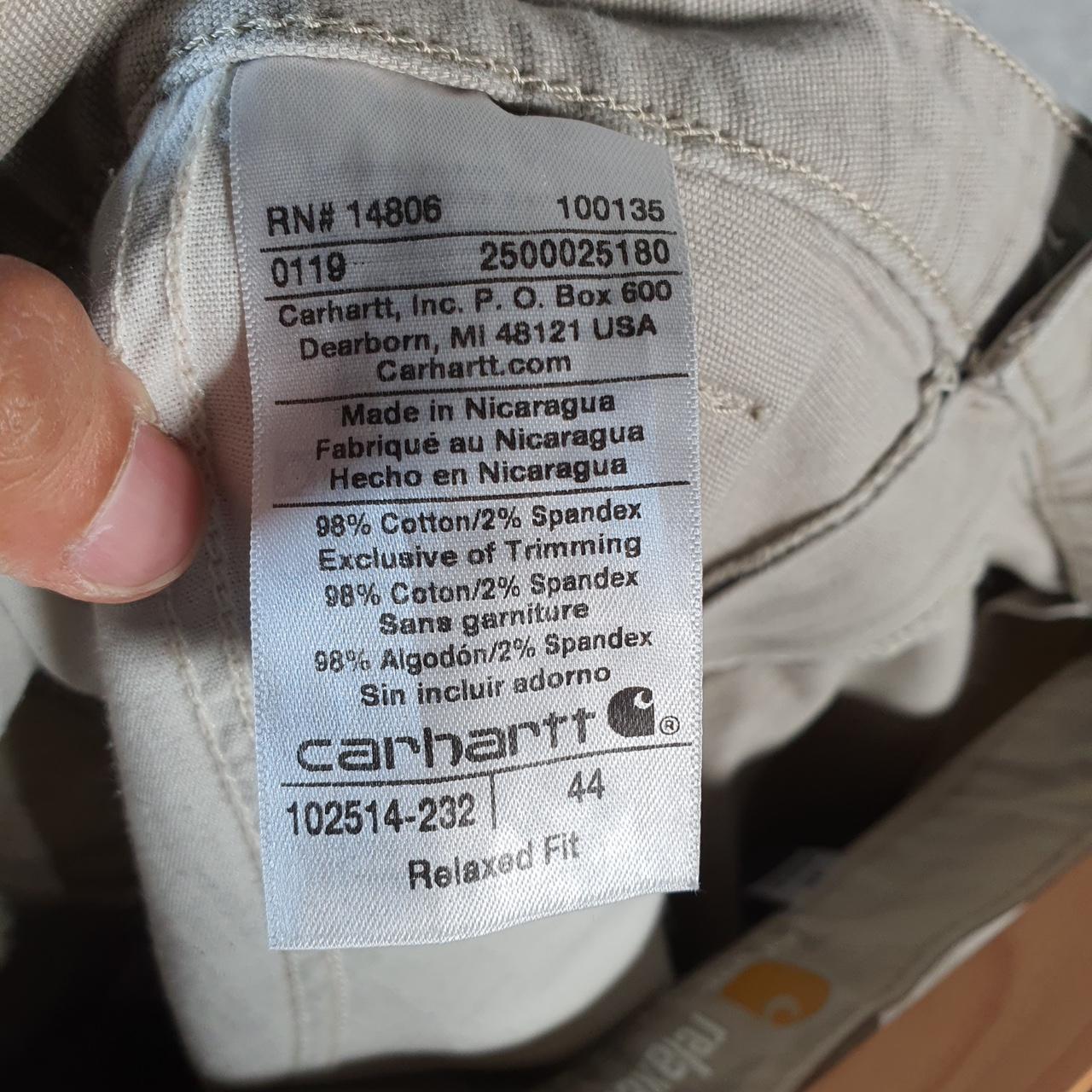 Vintage Carhartt Baggy Carpenter Shorts Jorts Cargo Men’s W44 Brown Relaxed Fit Workwear A4720