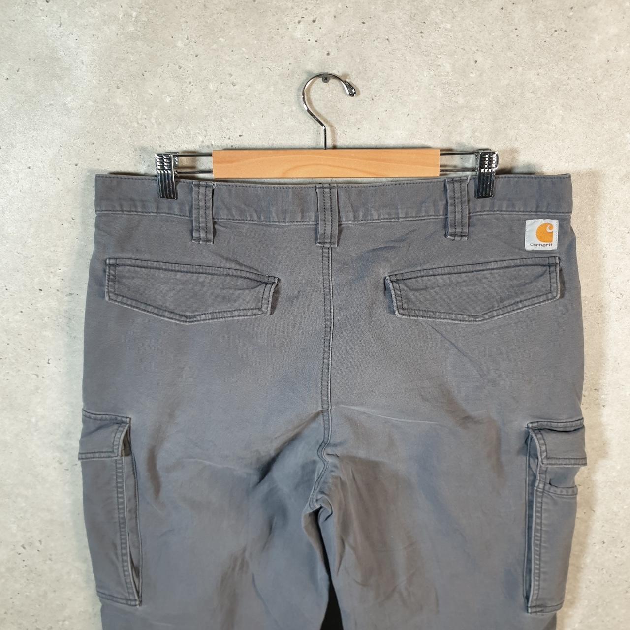 Vintage Carhartt Carpenter Trousers Mens W38 L32 Grey Relaxed Fit Workwear