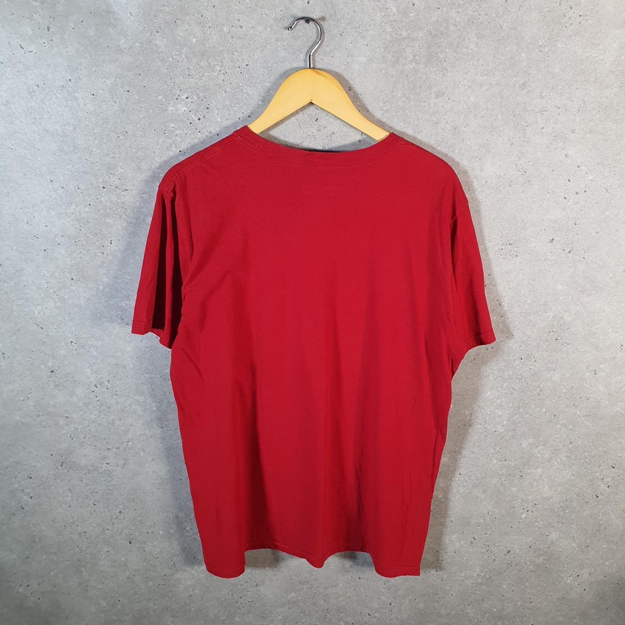 Vintage Adidas Go To Tee T Shirt Men’s Large Red Three Stripes Logo