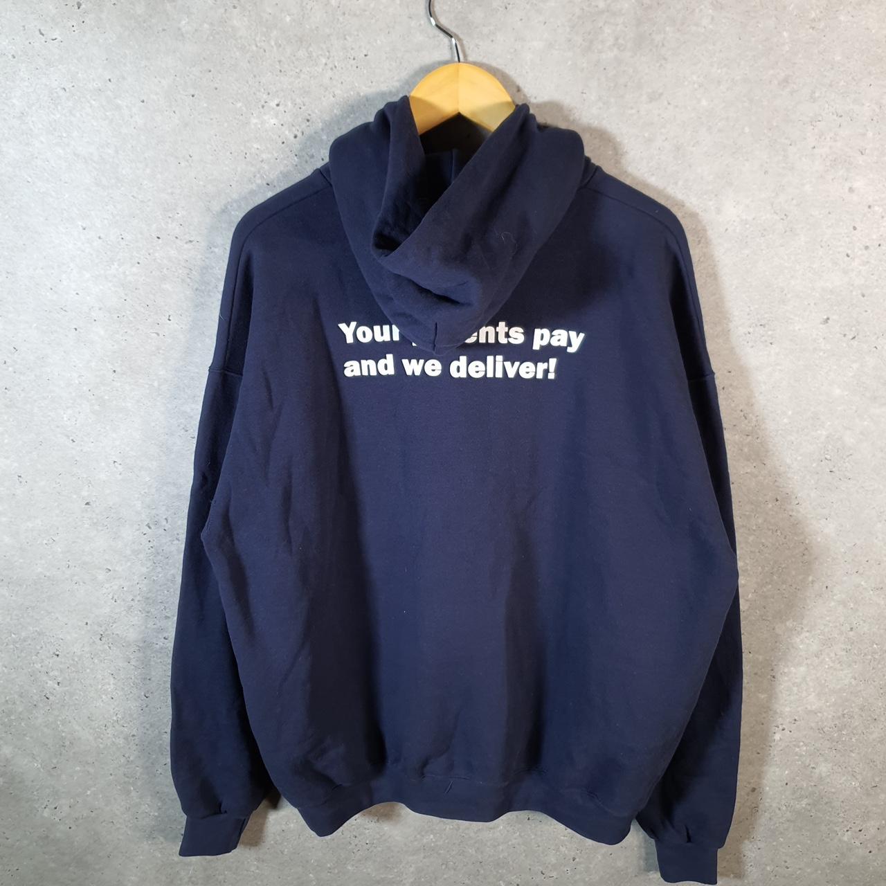 Vintage Lee Heavyweight Hoodie Men’s XL Navy West Bloomfield School Exodus