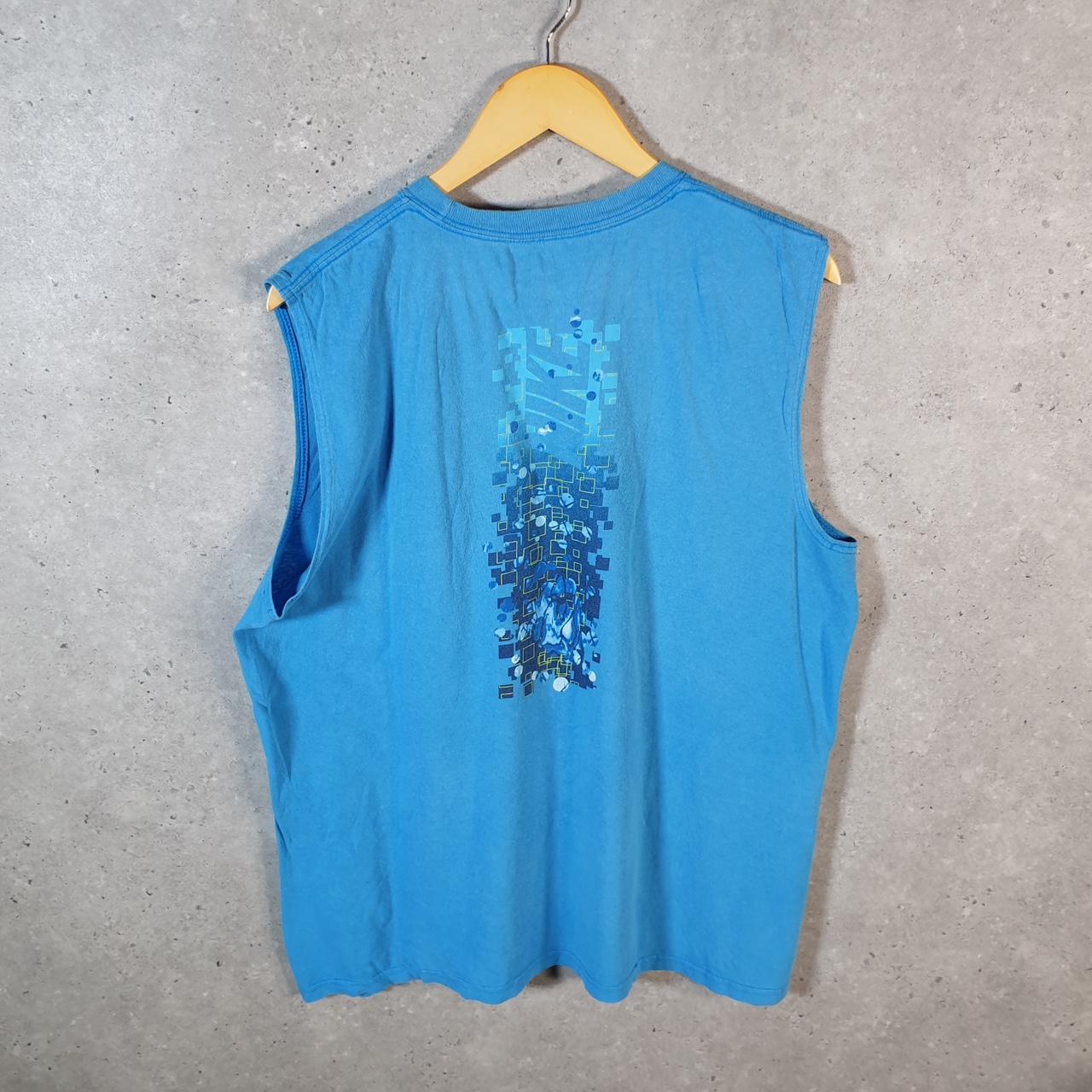 Vintage Nike Club Printed Vest Men’s Medium Casual Blue Swoosh Athletic