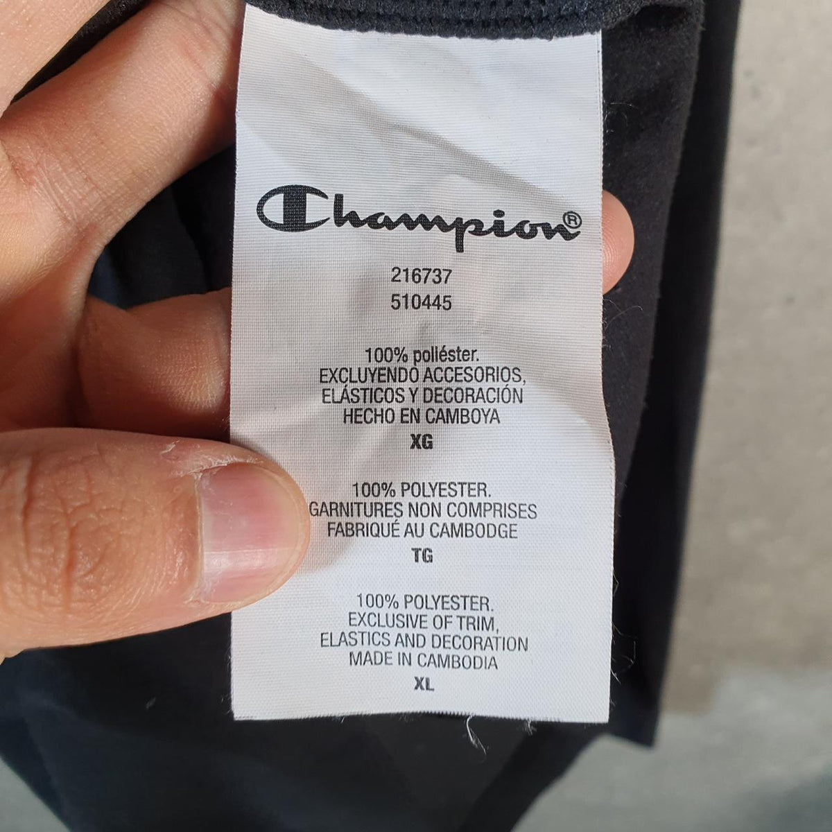 Vintage Champion 1/4 Zip Fleece Pullover Sweatshirt Mens XL Black Embroidered Logo