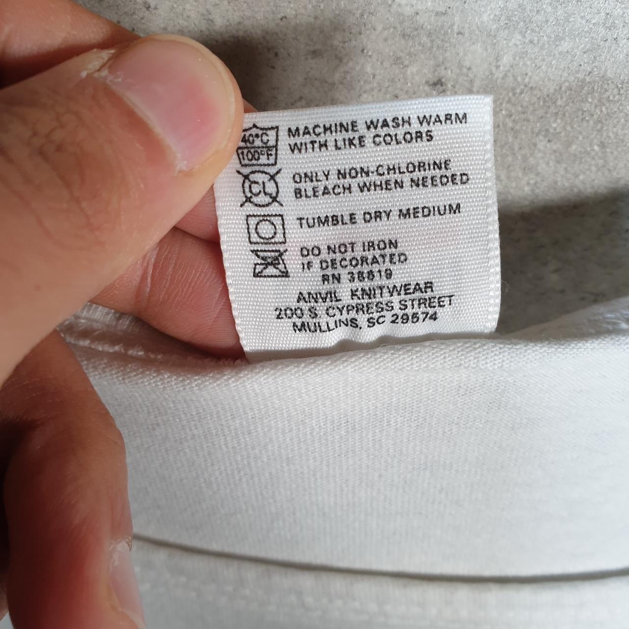 Vintage Anvil Fish Graphic USA 90s Single Stitch Vest Womens XL Long White