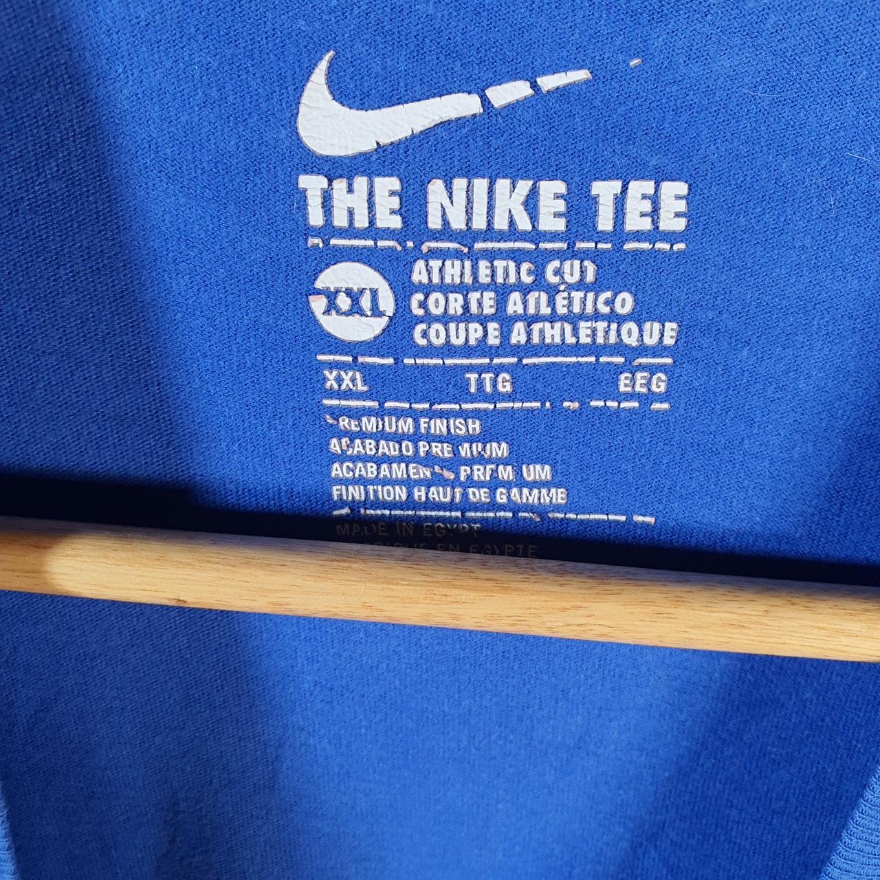 Vintage Nike FC Barcelona FCB Laugrana T Shirt Men’s 2XL Blue Logo Swoosh Athletic