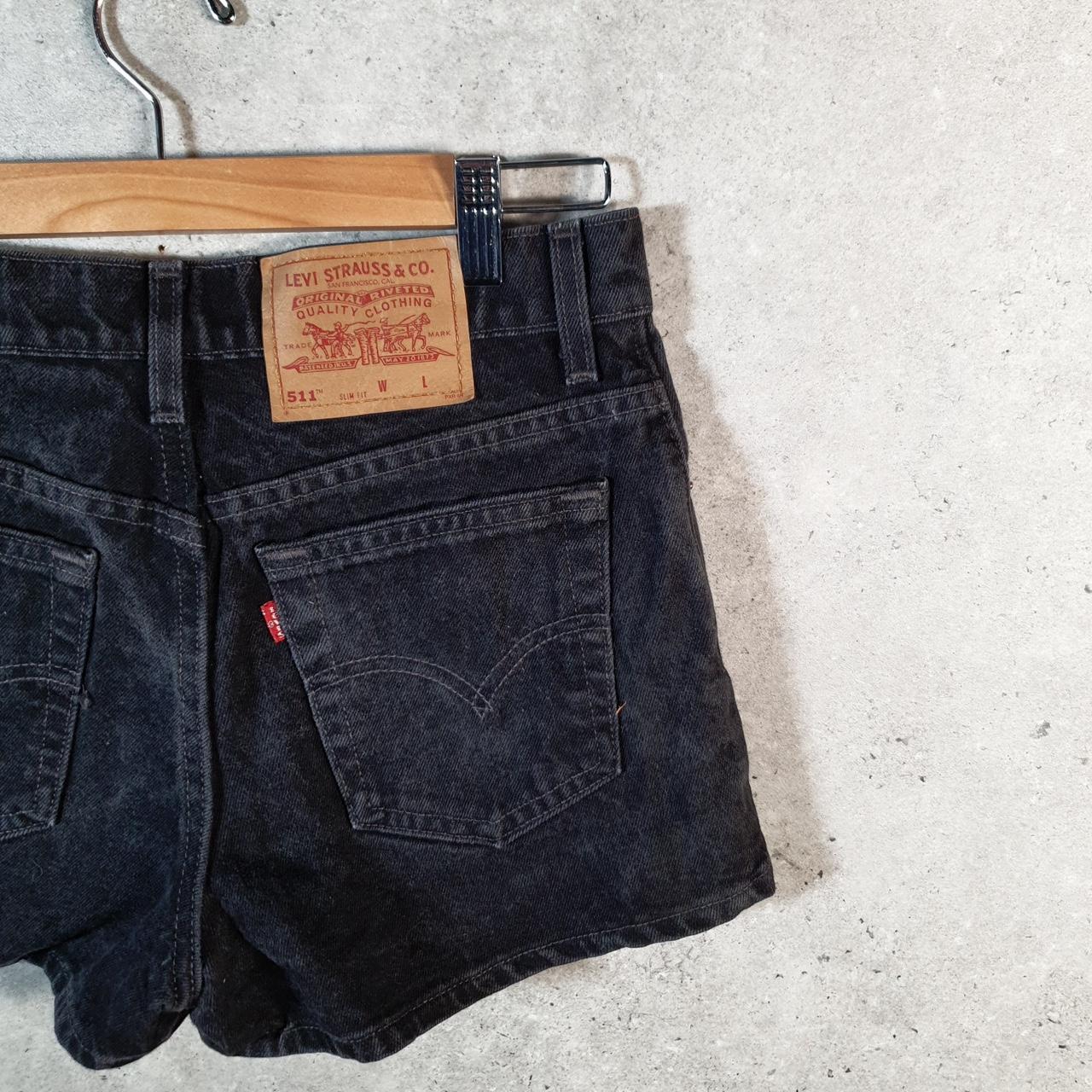 Vintage Levi’s 511 Baggy Shorts Jorts Cargo Womens W30 Grey Relaxed Denim A4218