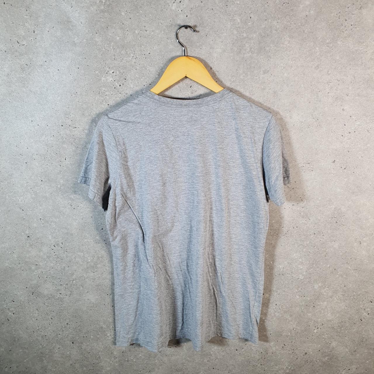 Vintage Adidas Amplifier T Shirt Shirt Men’s Large Grey Three Stripes Logo Athletic C9816