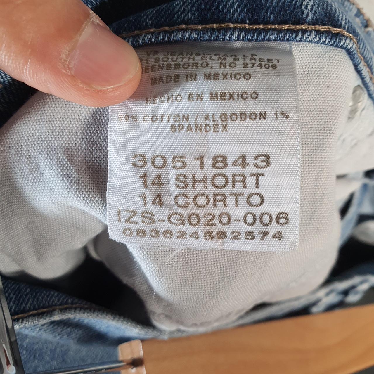 Vintage Lee Baggy Shorts Jorts Cargo Womens W32 Blue Relaxed Denim