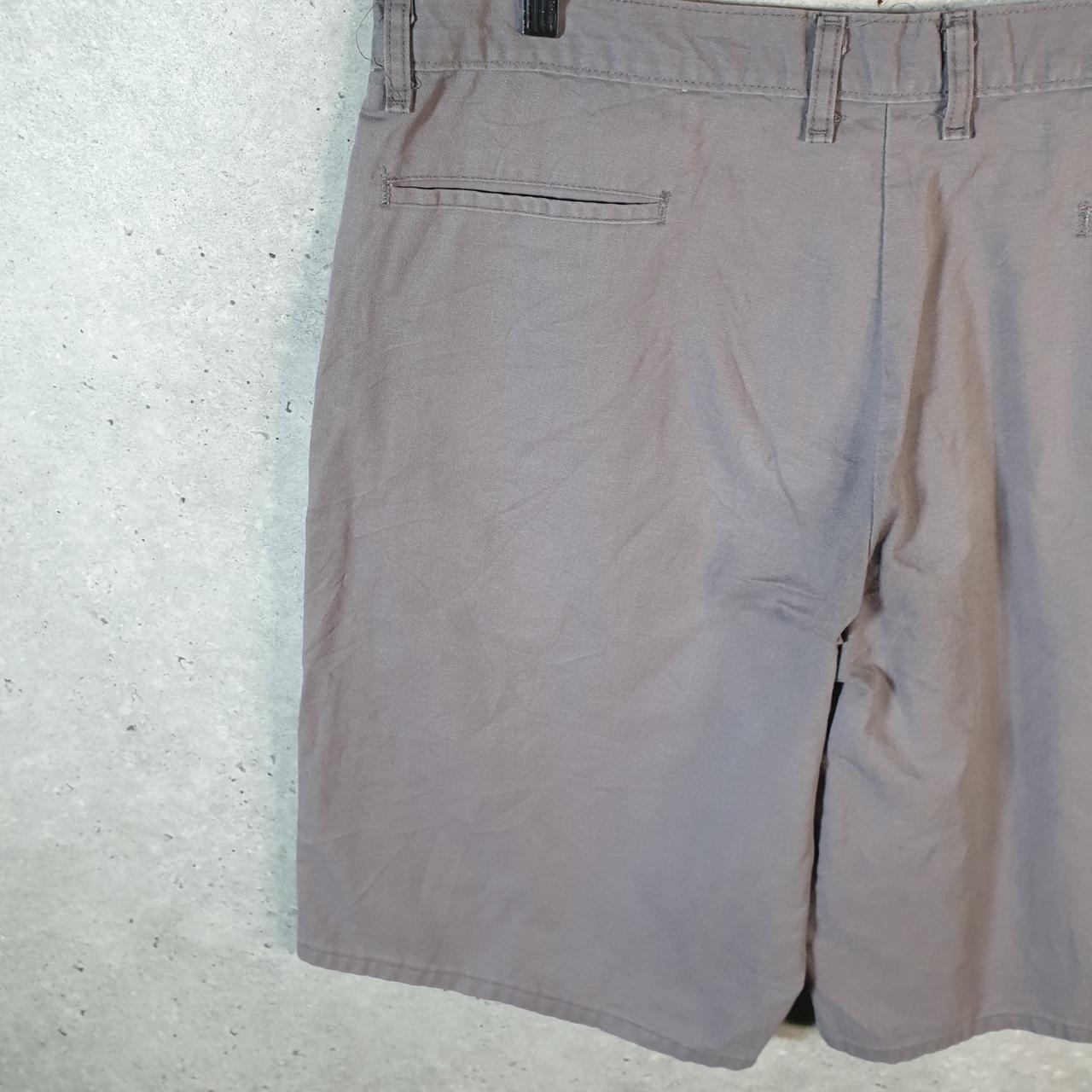 Vintage Dickies Baggy Chino Shorts Jorts Cargo Mens W38 Grey Loose Fit