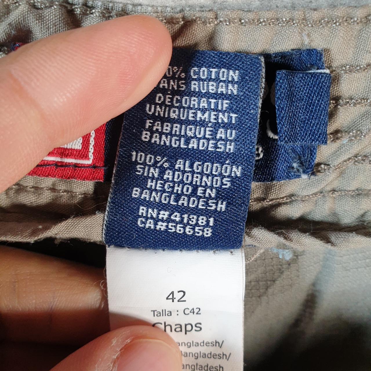 Vintage Chaps Ralph Lauren Chino Shorts Jorts Cargo Men’s W42 Grey Baggy Cotton A4283