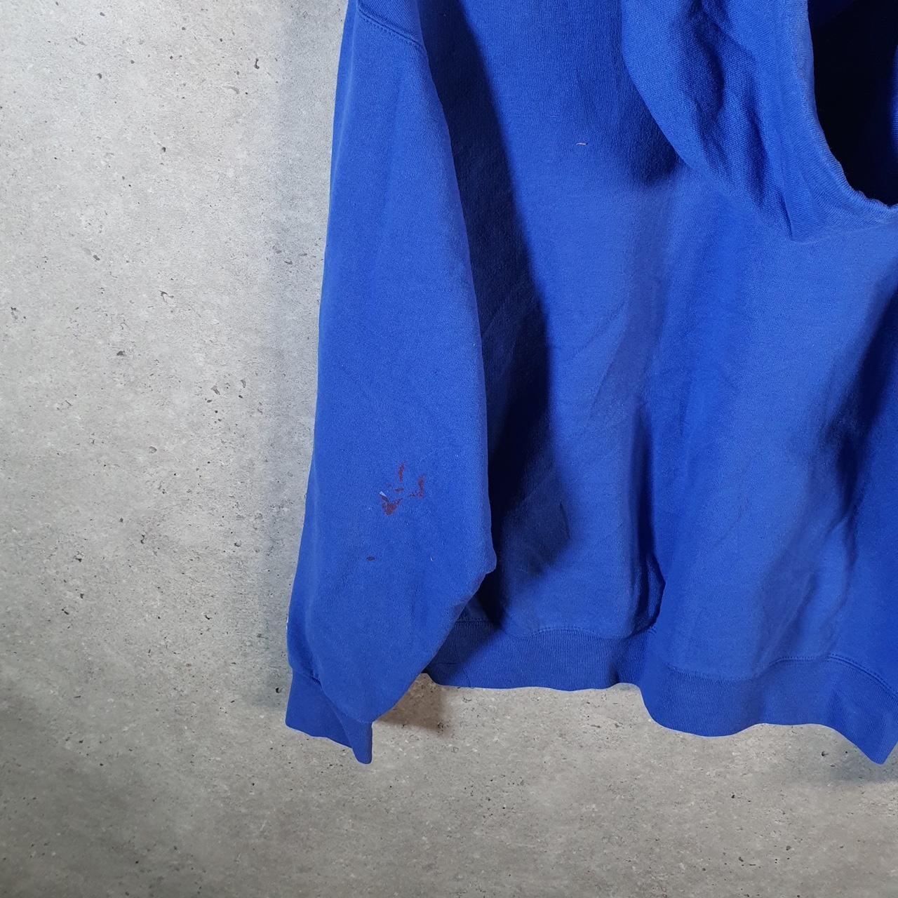 Vintage Champion Hoodie Men’s Medium Blue Pro Sport Pullover Delaware