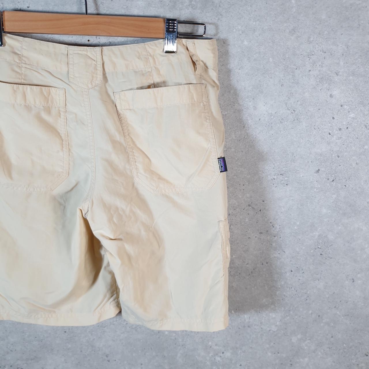 Vintage Patagonia Baggies Shorts Jorts Cargo Womens Medium Beige Baggy Cotton A4807