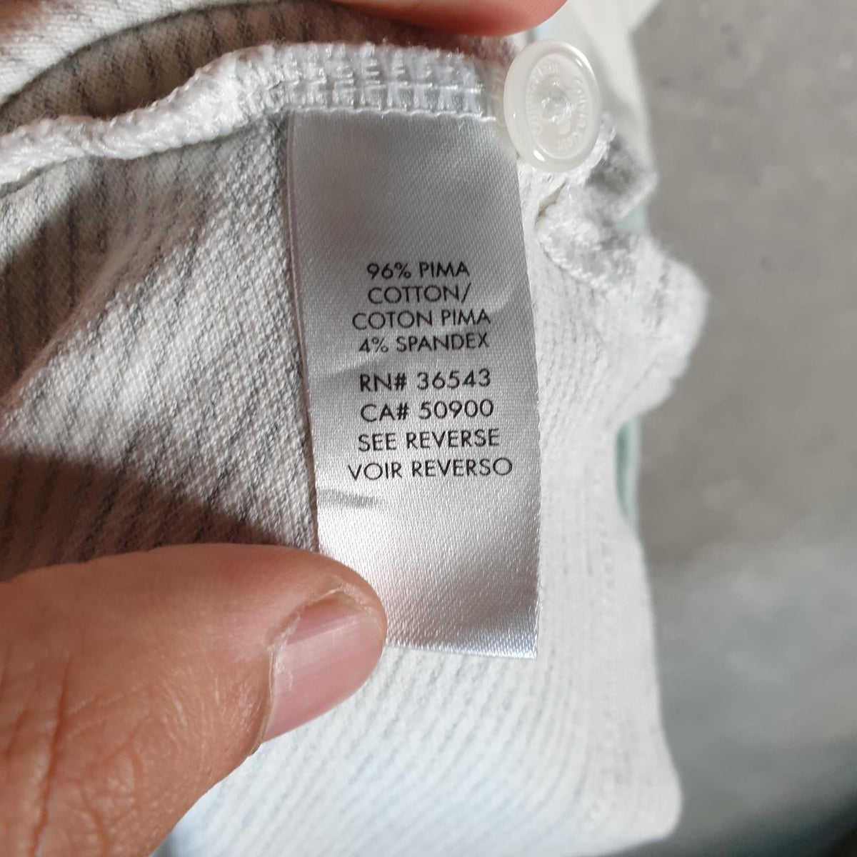 Vintage Calvin Klein Polo Shirt Men’s Large Striped White Regular Fit Casual