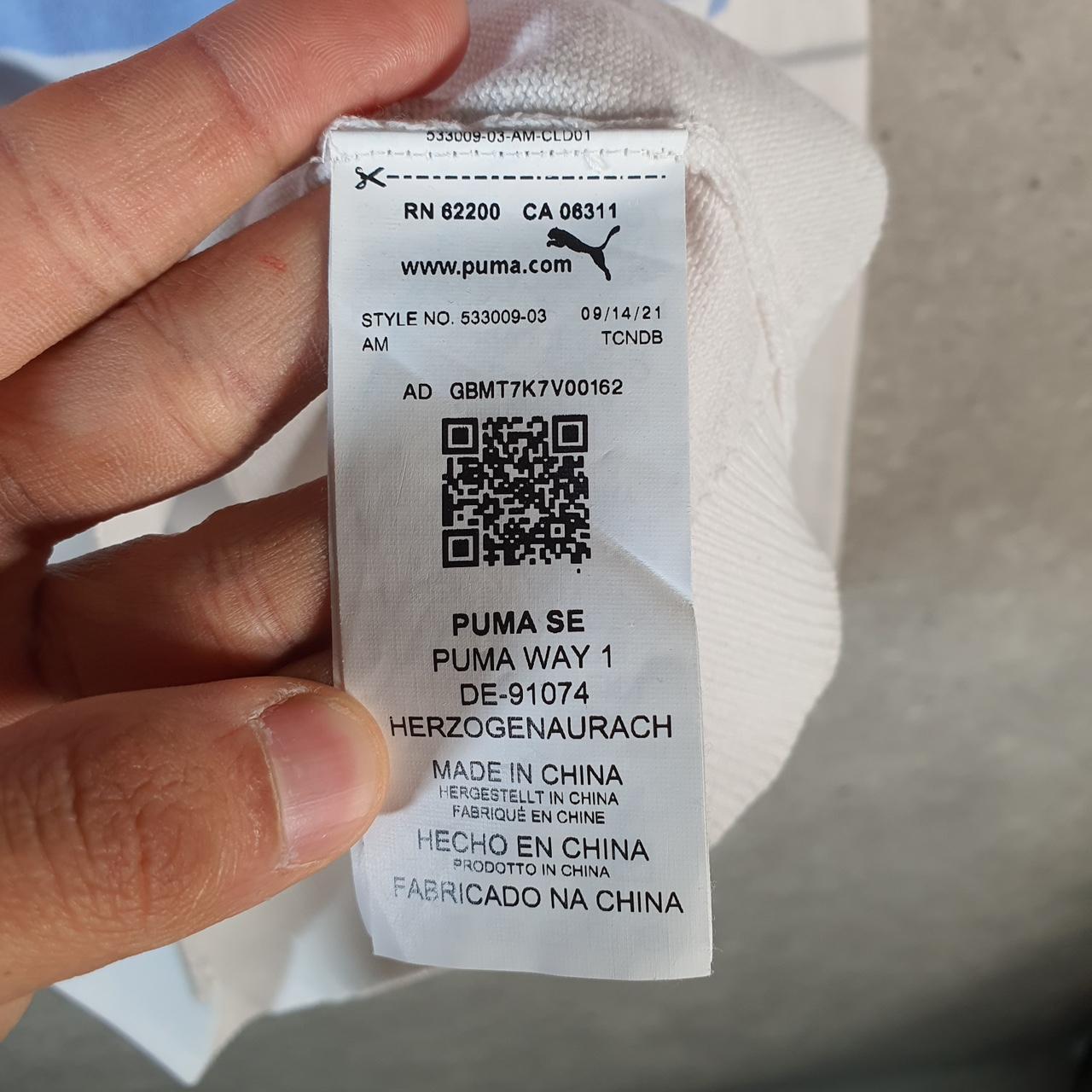 Vintage Puma Knit Sweater Womens Small White Striped Y2K Pullover