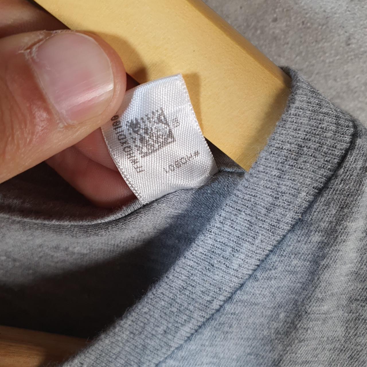 Vintage Adidas Amplifier T Shirt Womens Large Grey Three Stripes Logo Athletic