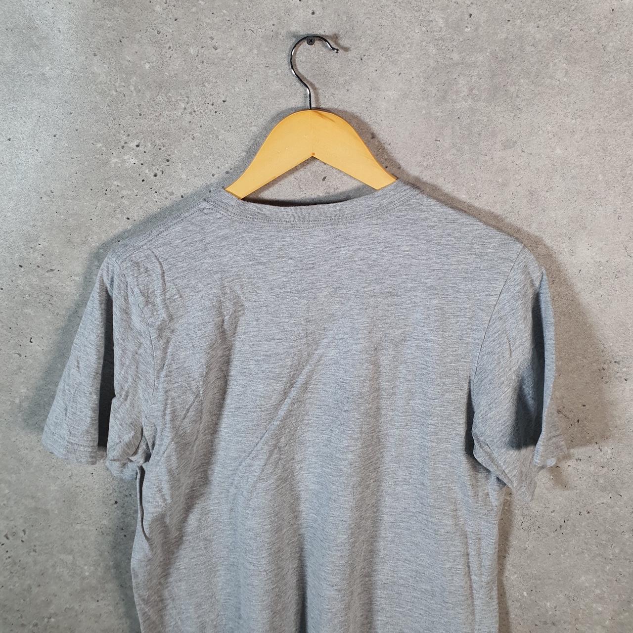 Vintage Adidas Amplifier T Shirt Shirt Men’s Small Grey Three Stripes Logo Athletic C9584