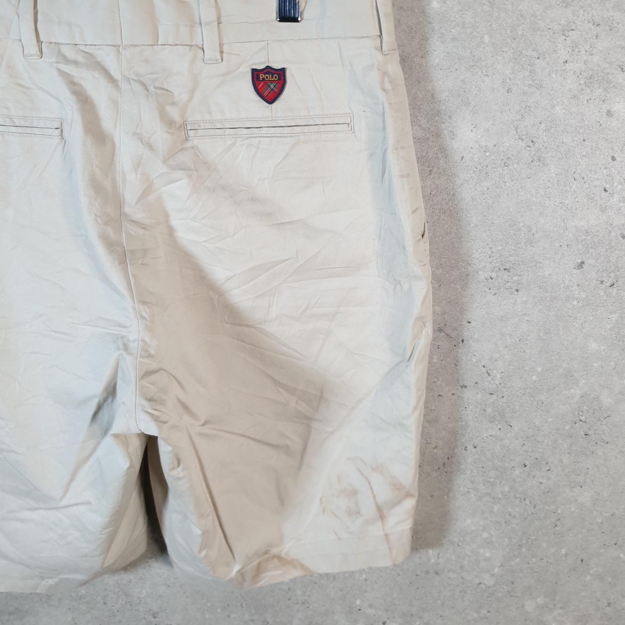 Vintage Ralph Lauren Polo Shorts Jorts Chino Cargo Men’s W30 Beige Baggy Cotton