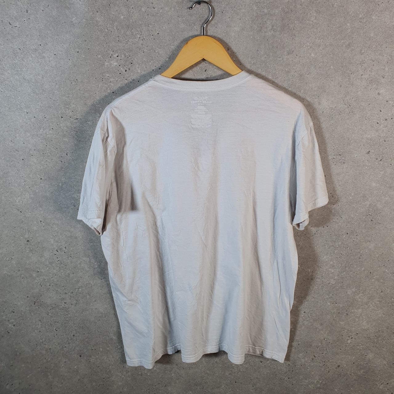 Vintage Ralph Lauren Polo USA T Shirt Men’s Large White Embroidered Classic Fit Pony