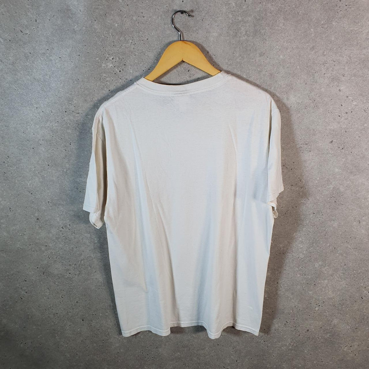 Vintage Adidas Spellout T Shirt Shirt Men’s Medium White Logo Athletic C9668