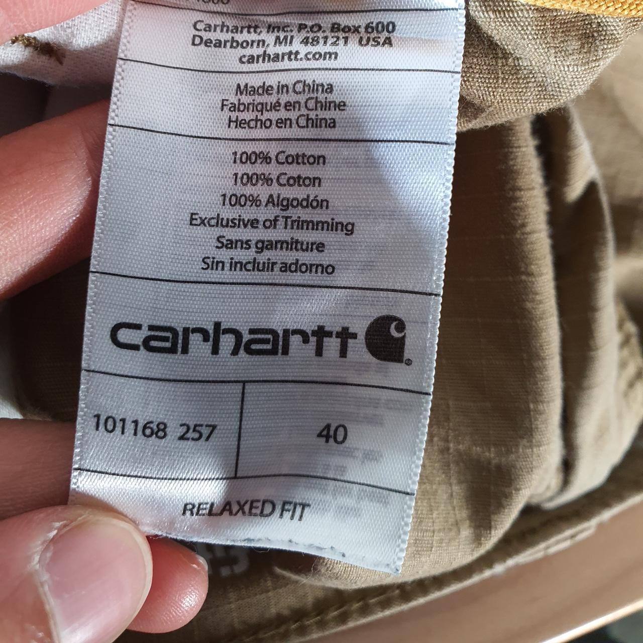 Vintage Carhartt Baggy Carpenter Shorts Jorts Cargo Men’s W40 Brown Relaxed Fit Workwear A4715