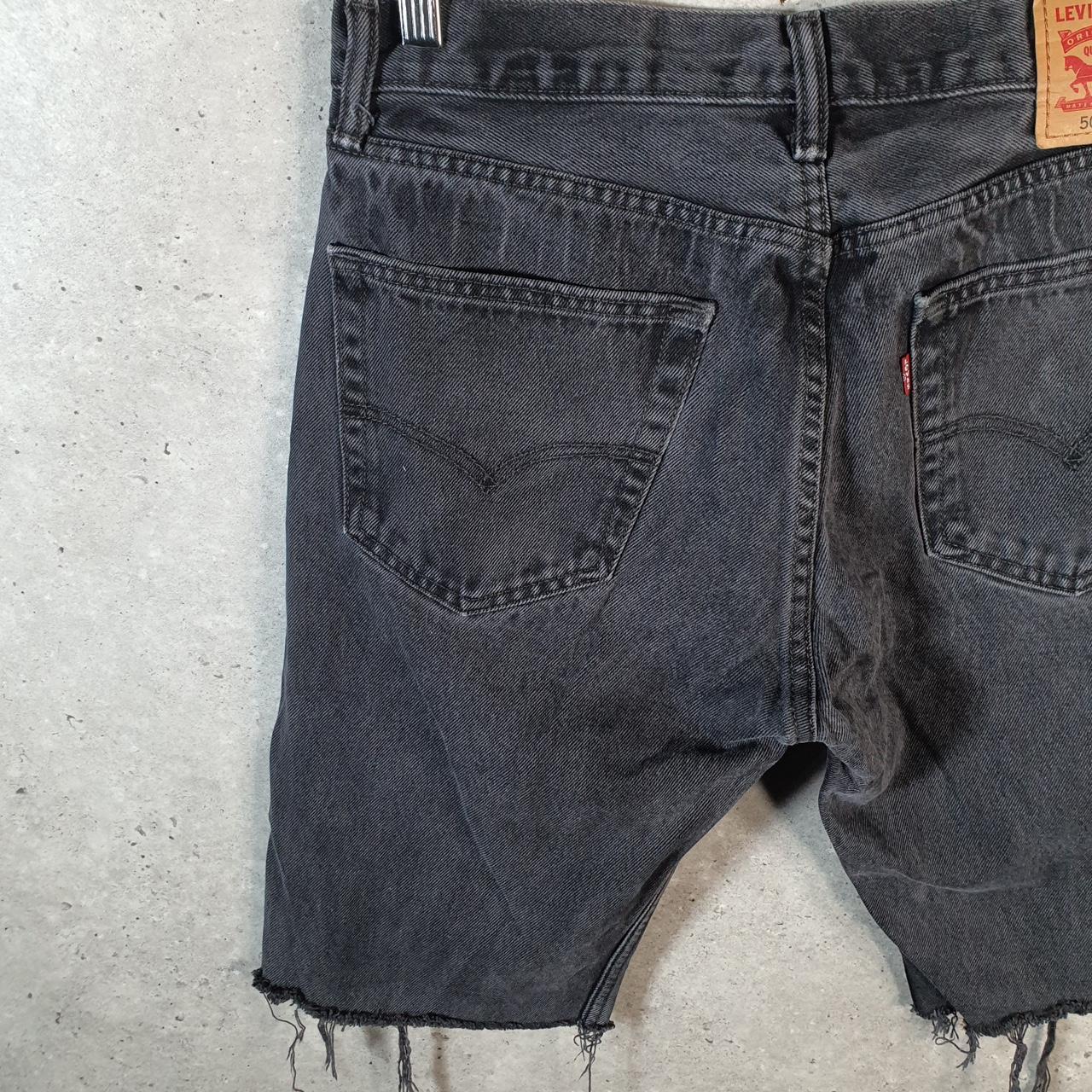 Vintage Levi’s 505 Baggy Shorts Jorts Cargo Mens W33 Grey Relaxed Denim