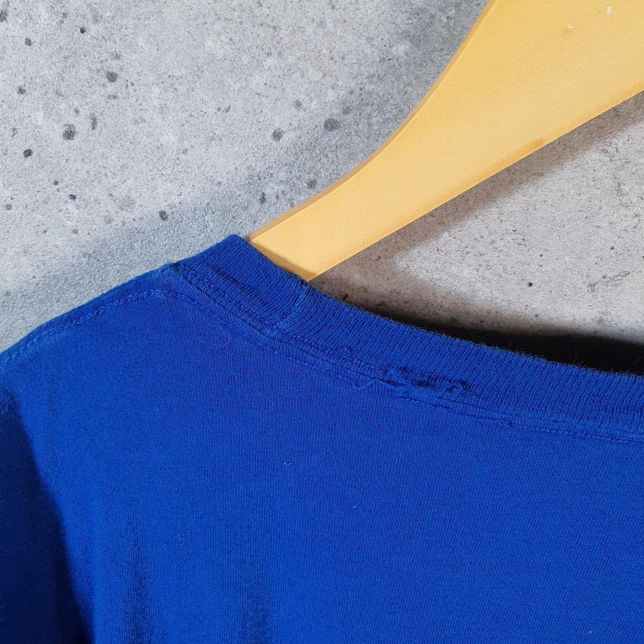 Vintage Adidas Go Tee Performance T Shirt Shirt Men’s Large Blue Three Stripes Logo Athletic