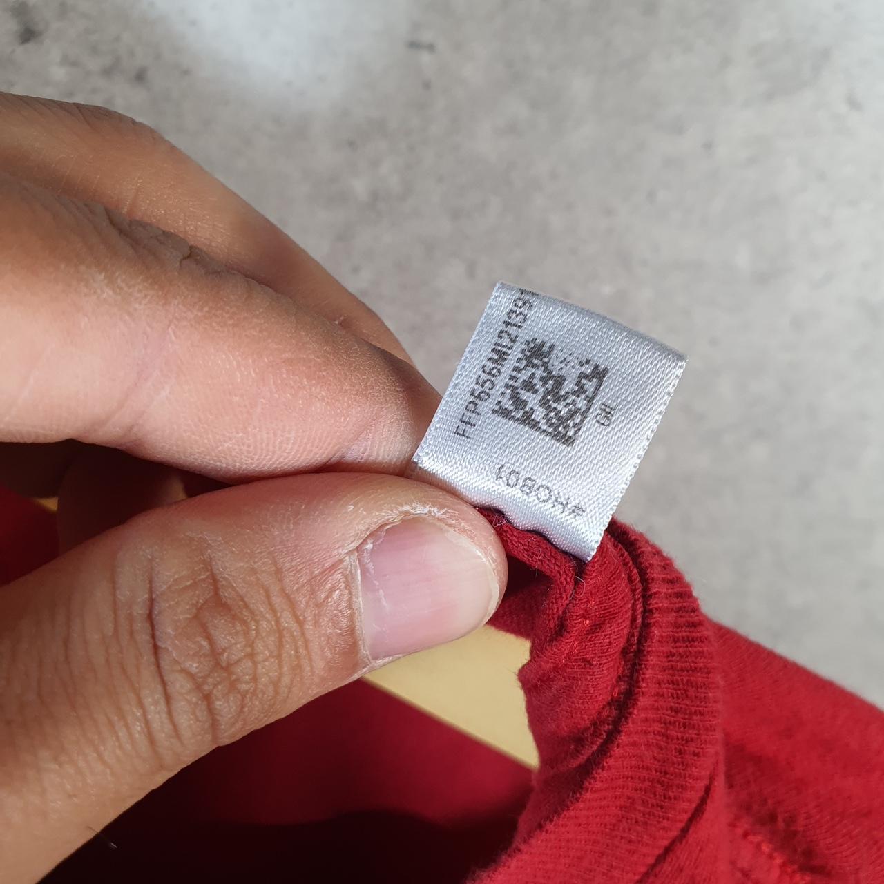 Vintage Adidas Amplifier Wisconsin Uni T Shirt Men’s Large Red Three Stripes Logo